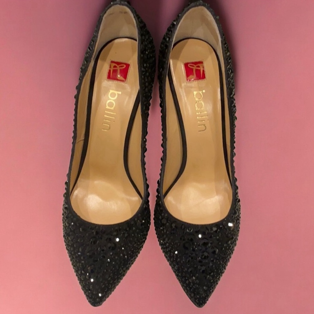 Balling NIB Black Leather Pumps US Size 8